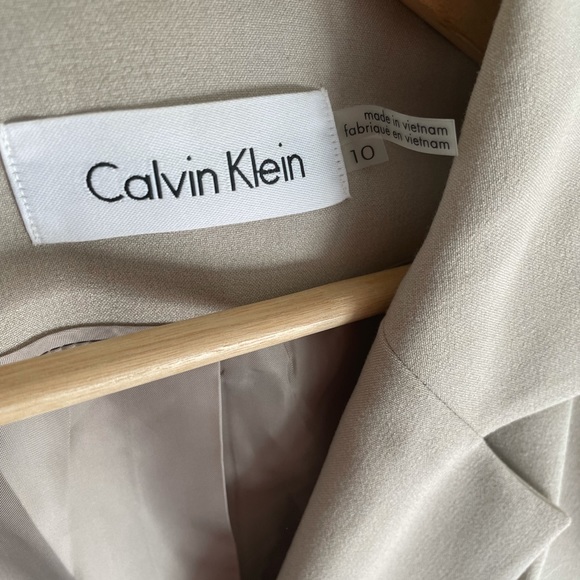 Calvin Klein faux leather blazer - Picture 2 of 2